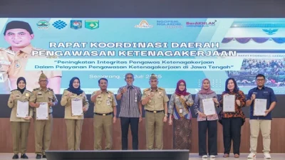 Pemprov Jateng Minta Pengawas Ketenagakerjaan Dukung Iklim Investasi